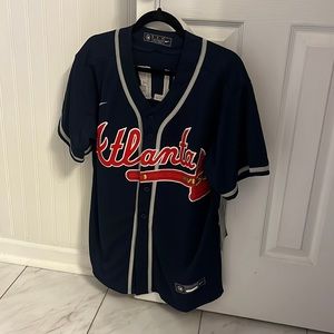 Austin Riley Atlanta Braves Jersey, Navy, Size M. NWT